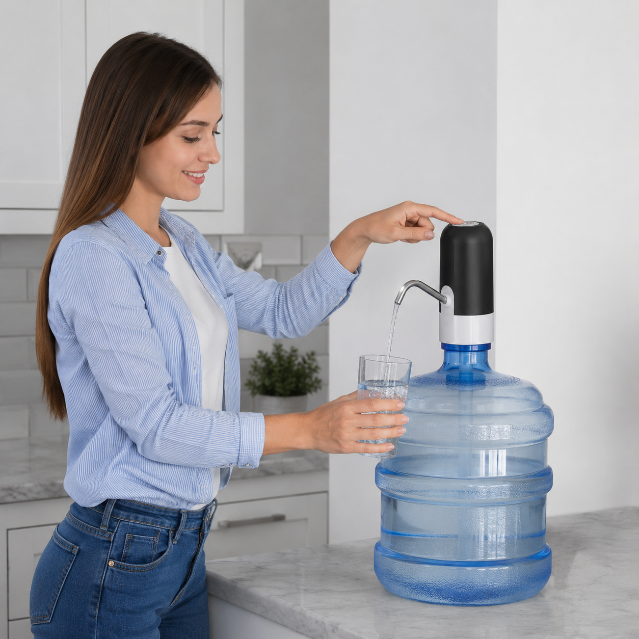 Dispensador de Agua Automático Portátil -  Para Botella de Galón Universal