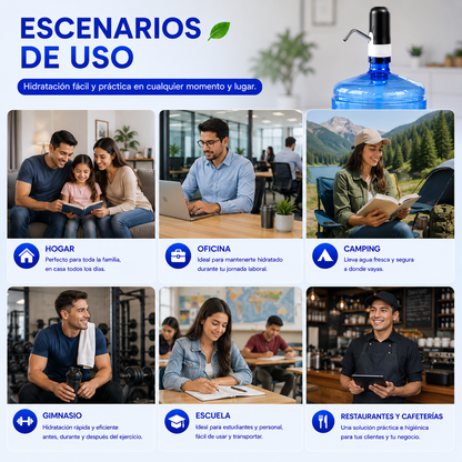 Dispensador de Agua Automático Portátil -  Para Botella de Galón Universal